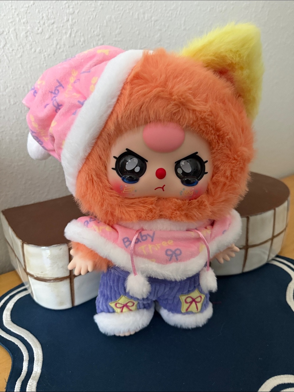 Baby Three pajama party 400% with teary eyes